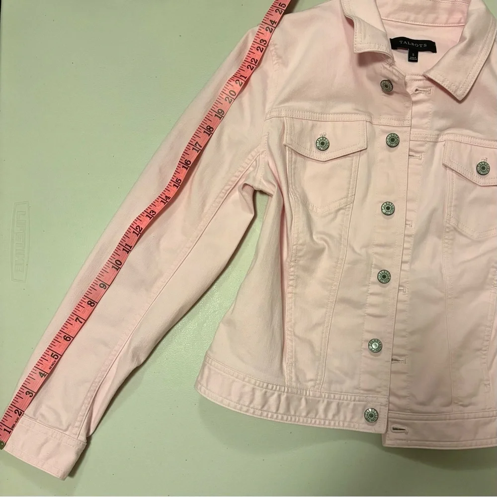 Talbots Light Pink Denim Jacket - Picture 6 of 8